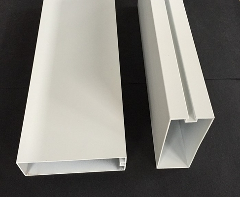 Moisture Proof Commercial Ceiling Tiles, White Aluminium Profile Sound Baffles Ceiling