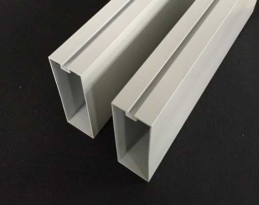 Moisture Proof Commercial Ceiling Tiles, White Aluminium Profile Sound Baffles Ceiling