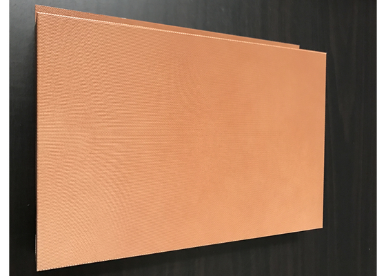 Komposit E - Shaped Hook Ceiling Tile Panel Komersial Dengan Aluminium Honeycomb Core