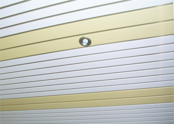 Dekorasi Hook - on Aluminium Strip Ceiling Rectangle Untuk langit-langit perumahan hotel