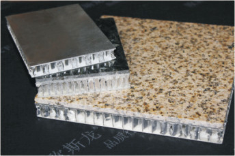 Exterior Cladding High kelas Aluminium Honeycomb Panel / Panel Ceiling Wall Dekoratif