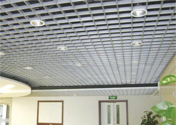 terbuka cell Rectangle Metal Grid Ceiling Ringan Untuk dekoratif Suspended Ceiling