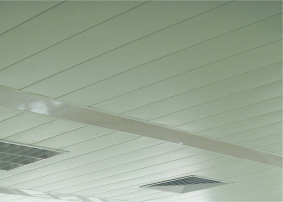 Perforated Aluminium Strip Ceiling dustproof / 2 oleh 4 Feet False Ceiling Panel untuk Office