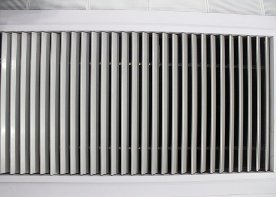 Horizontal Vertical Aluminium Sun Naungan Sistem SGS ISO Untuk ventilasi / Dinding fasad