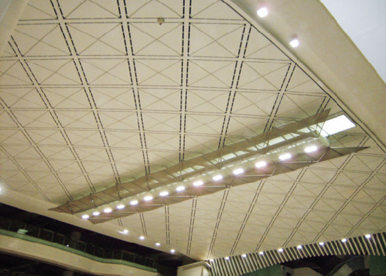 T bar Lay In Ceiling Ubin Aluminium / Plafon Perforated Ceiling Grid Untuk plafon persegi Indoor