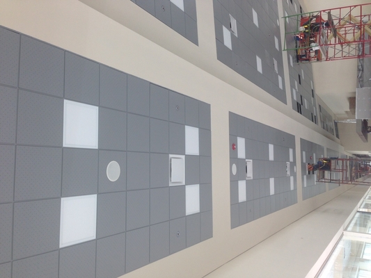 Dekoratif Aluminium / Aluminium Suspended Metal False Ceiling Open Grid System Lay In T Bar Ceiling Tiles