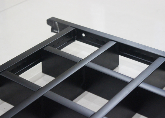 T bar Bingkai Dipasang Suspended Metal Ceiling / Aluminium Grid Ceiling Tiles