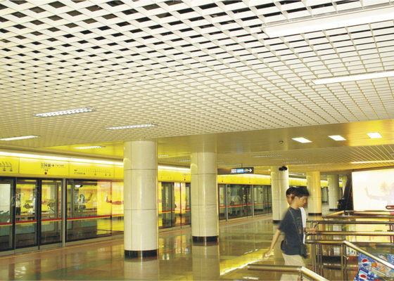 Aluminium Suspended Commercial Ceiling Tiles / Langit-langit Arsitektur Tegular