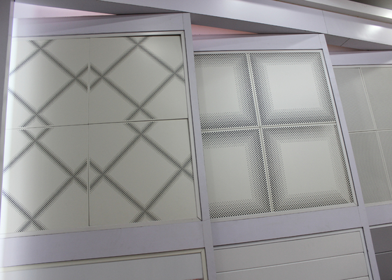 Suspended Acoustic Ceiling Tiles, Perforasi Secara Elektrolisis Galvanized Sheet Steel