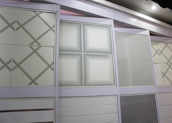 Suspended Acoustic Ceiling Tiles, Perforasi Secara Elektrolisis Galvanized Sheet Steel