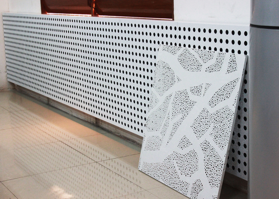 Kekuatan tinggi Panel Dinding Aluminium Berlubang dengan Dukungan Akustik