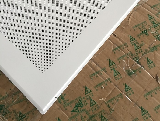 Perforated Aluminium / Metal Soundproof Ceiling Panel, Tahan Api Ceiling Tiles Dia 1.8mm