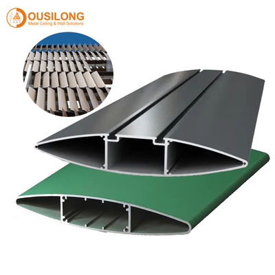 1.2mm Aluminium Sun Shade System Anti - Corrosion Industrial Rhombus Louver Untuk Dinding Eksterior