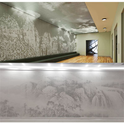 2.5mm Laser Cutting Panel Dinding Seni Aluminium Dekoratif Dengan Pola Kustom Elemen Budaya