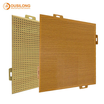 Tirai Potong CNC Panel Pelapis Logam Aluminium Berlubang Pe / PVDF Powder Coating