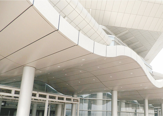 PVDF dicuci dilapisi Aluminium Dinding Panel Dekorasi Interior, 2.0mm 2.5mm 3.0mm Tebal