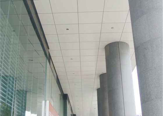 Klip Aluminium Industri Dalam Plafon Ubin 2 x 2, Panel Langit-langit Tertutup Akustik