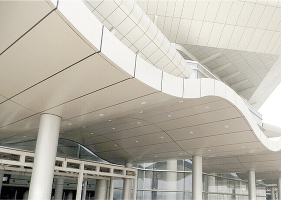 Fasad Bangunan Bahan Dekoratif Aluminium Honeycomb Composit Panel Tahan Angin untuk Museum Opera