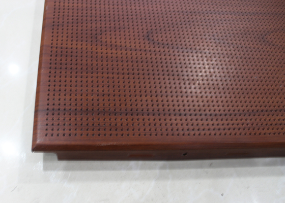 Acoustical Moisture Proof Plafon Logam Berlubang / Panel Aluminium untuk Bengkel