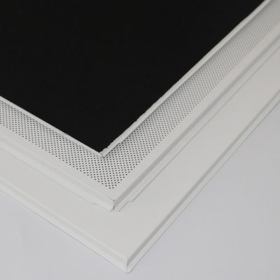 0.7mm Tebal Logam Plafon Panel Standar Berongga / Pola Berlubang CNC