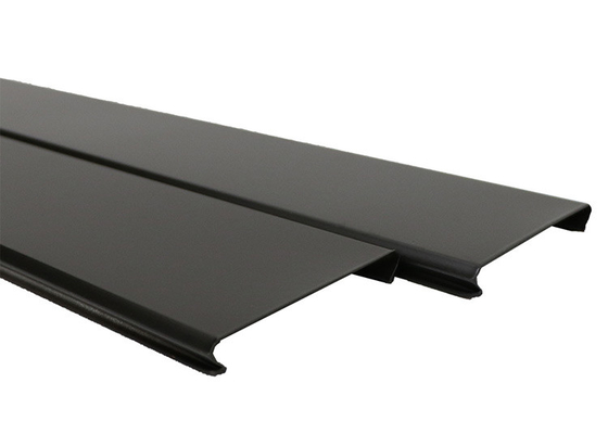 Aluminium Flat Panel Strip Ceiling Suspended Tebal 0.5mm - 1.1mm