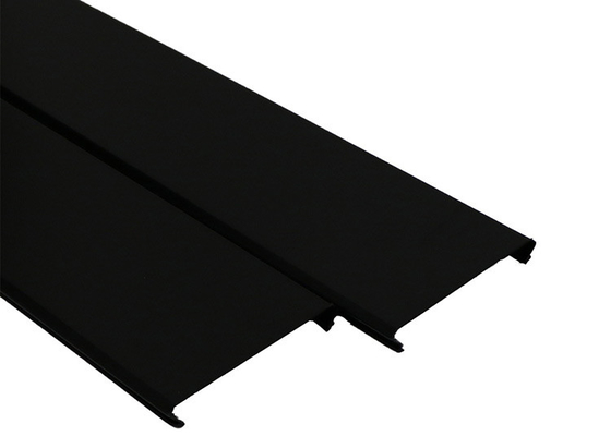 Aluminium Flat Panel Strip Ceiling Suspended Tebal 0.5mm - 1.1mm