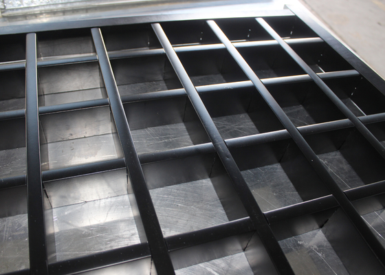 Suspended Grid Metal Ceiling Tiles Indah dengan Frame Grid T Bar