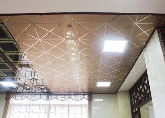 Waterproof Clip di Tipe Artistic Ceiling Tiles untuk Interior Room Decoration