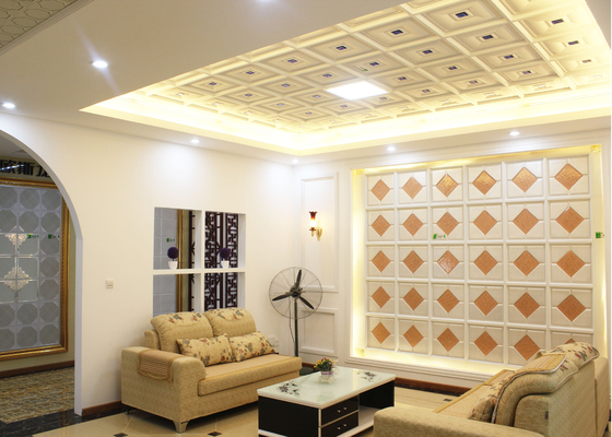 Waterproof Clip di Tipe Artistic Ceiling Tiles untuk Interior Room Decoration
