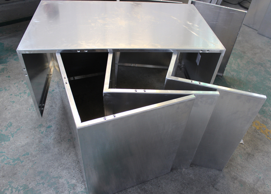 Potong untuk Ukuran panel dinding logam arsitektur dengan Tersembunyi Galvanized Mild Steel Suspension System
